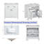 Meuble-lavabo moderne 30 po avec lavabo en céramique