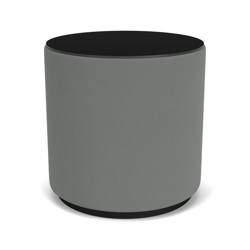 Table de réception avec plateau en stratifié Darsey, Noir; astéroïde portes ouvertes, 20", Nuit noire
