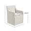Chaise avec accoudoirs à roulettes avec jupe-438328516