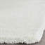 Tapis blanc en acrylique touffeté et fabriqué à la main Delane-768682213