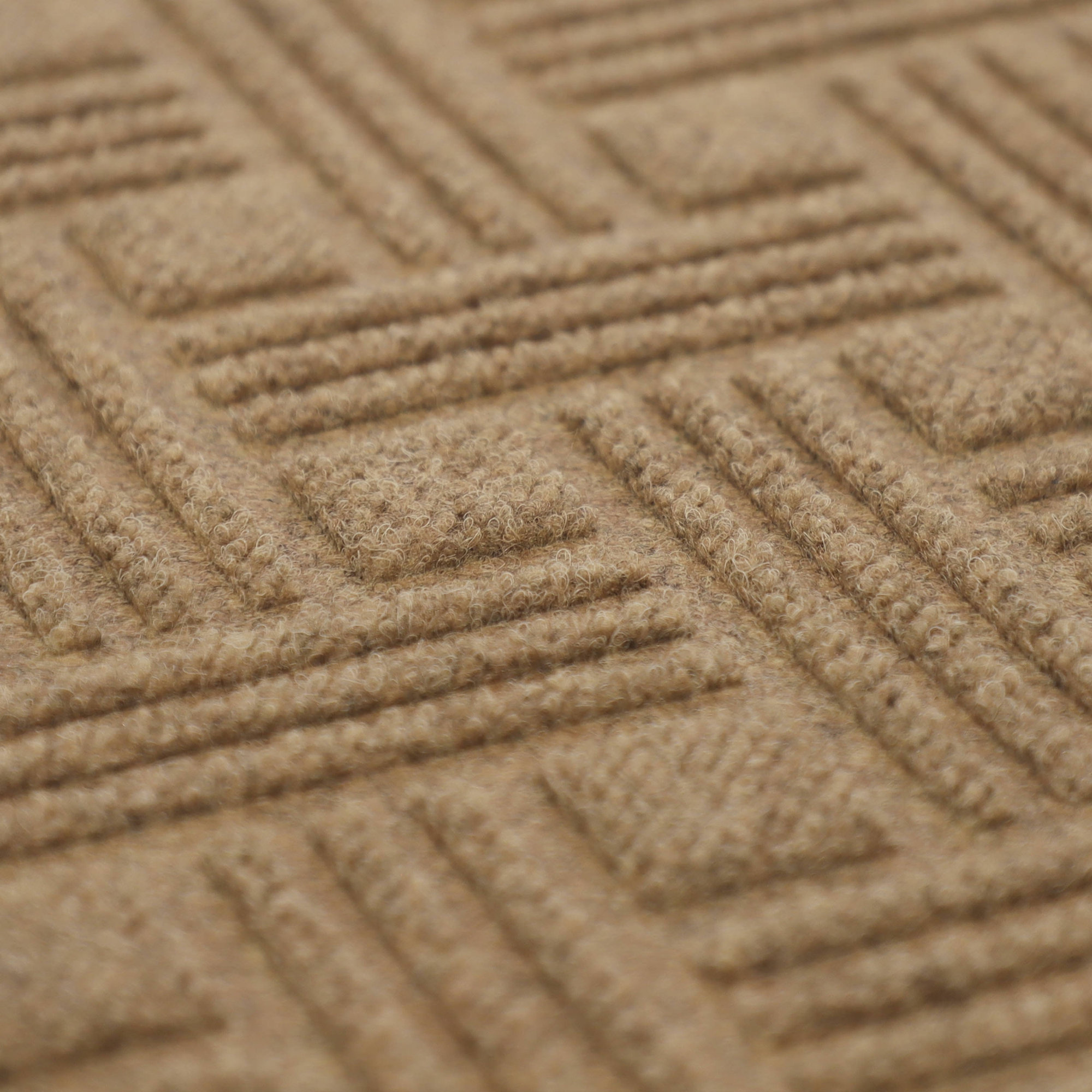 WaterHog Luxe Classic Thatch Non-Slip Indoor Outdoor Door Mat, Wheat, 21.5" W x 70" L