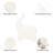 Figurine Stoneware and Ceramic Elephant with Modern Minimalist Silhouette and Raised Trunk Detail for Decorative Display and Animal-Inspired Artistic Accent-1583452839
