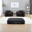 Canapé-lit convertible compact avec tissu chenille pour des espaces de vie élégants