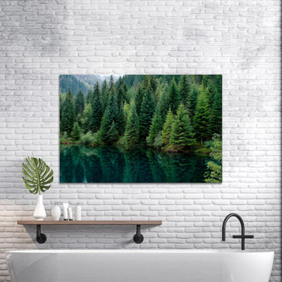 Art mural printanier au printemps, décoration murale sur toile printanière pour le salon, impressions de nature pour la chambre à coucher, peinture de grand paysage, affiche de photos de forêt, 12 po x 18 po