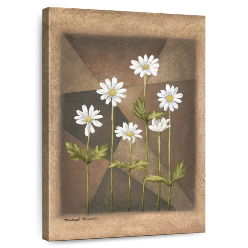 Marguerites blanches Harnek, H 48 po x l 32 po