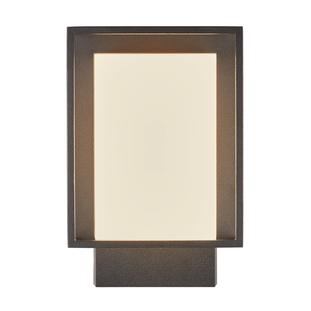 Black 22.1cm H Integrated LED Outdoor Wall Lantern