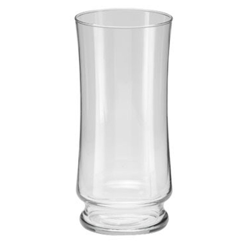 Vase en verre transparent, H 8,75 po x l 4,25 po x P 4,25 po