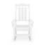 Chaise berçante traditionnelle en blanc élégant - Fabriquée en bois d'œuvre pour une expérience de détente en plein air