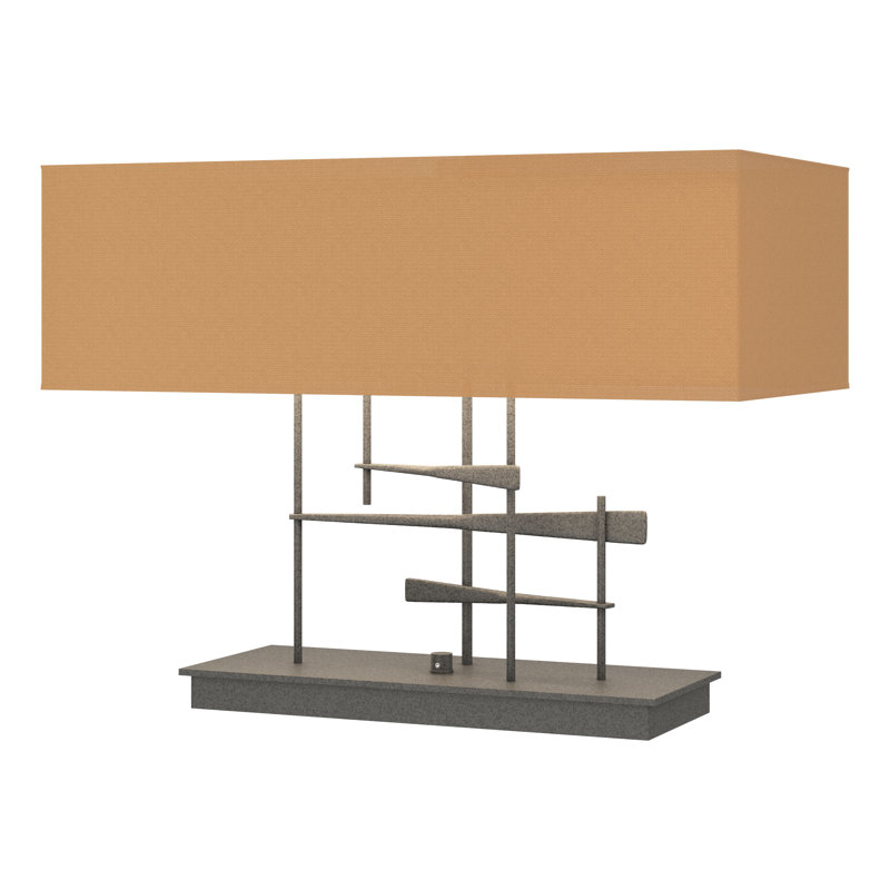 Cavaletti 15.3" Table Lamp, Natural Anna, Natural Iron