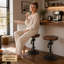 Jedrick Swivel Adjustable Height Counter Stool with Metal Frame
