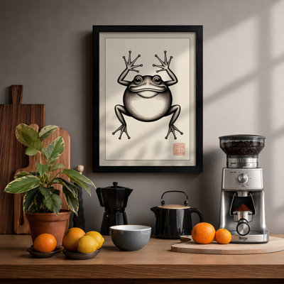 Grinning Frog Japandi - Print