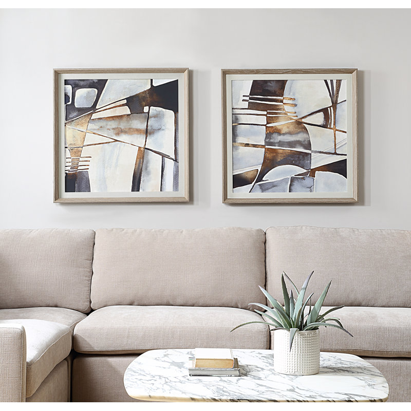 Uttermost Vetrina Framed Abstract Prints