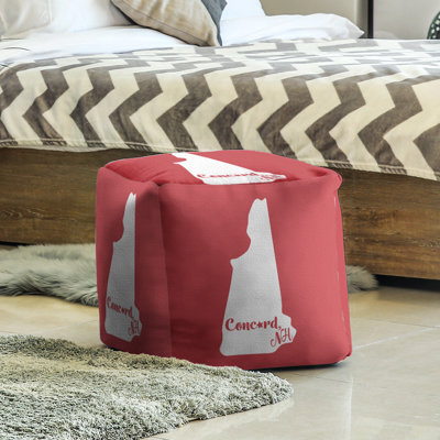 Upholstered Polyester Blend Cube
