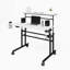 Bureau d'écriture roulant avec hauteur réglable et tablette mobile, parfait pour le bureau à domicile et les petits espaces-1366341838