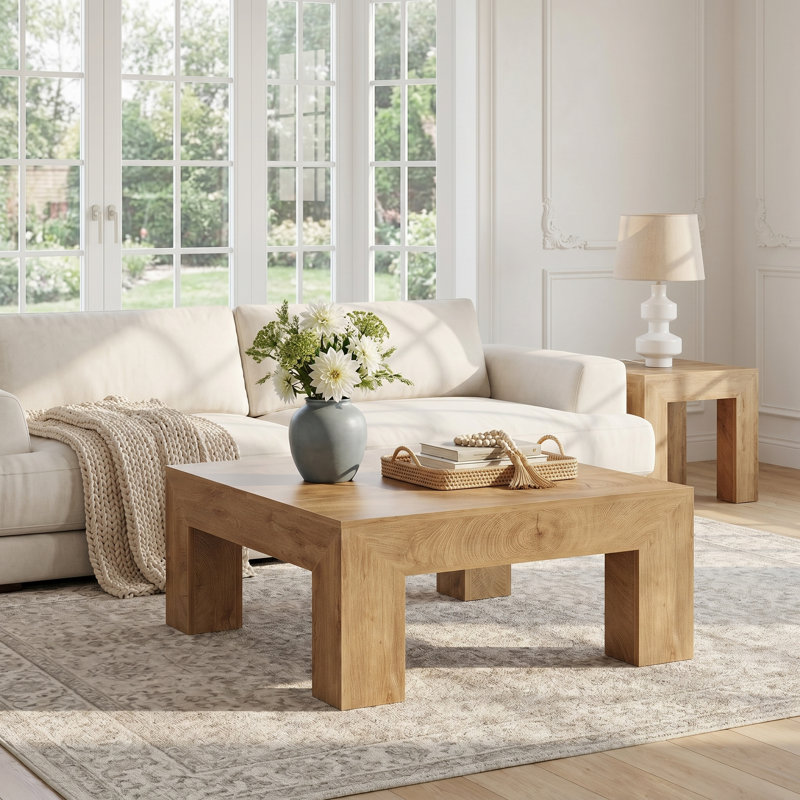 Table basse 39,37 po Farmhouse Square, Brown