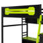 Lit mezzanine en bois avec bureau-185885964