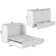 Atiyah Murphy Bed Chest with 6" Mattress, Storage and Built-in Charger