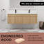 Meuble-lavabo double 60 po avec plateau en résine