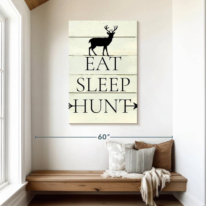 Senne Eat Sleep Hunt, 45" H x 30" W