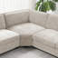 Canapé modulaire en forme de U 119 * 67 ", ensemble de canapé d'angle en chenille 6 places avec méridienne surdimensionnée, canapé d'angle irrégulier, siège profond et large avec porte-gobelets pour salon, appartement, 2 couleurs -711470440