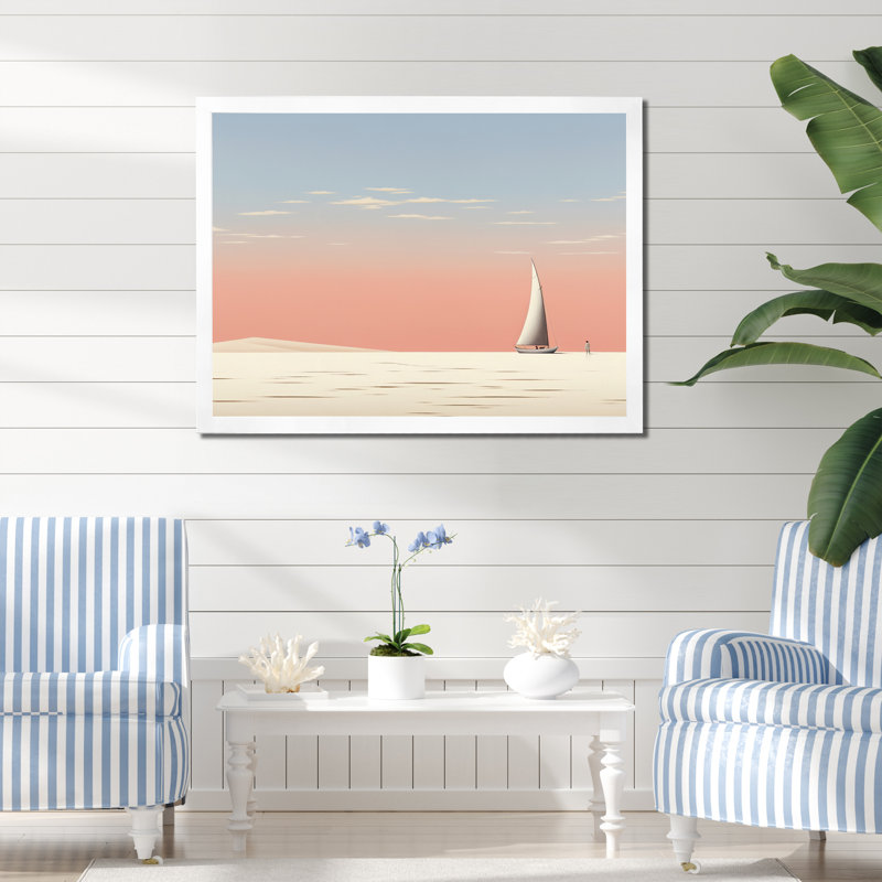 Ameetha sur toile, H 24 po x l 32 po x P 1 po, Cadre simple blanc