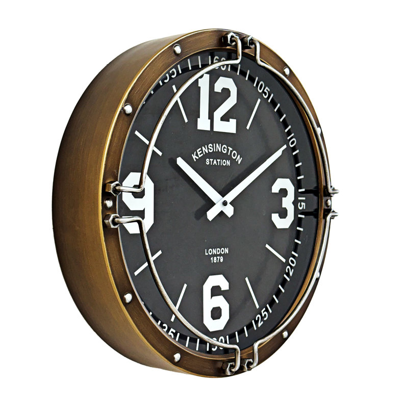 Industrial Porthole Wall Clock