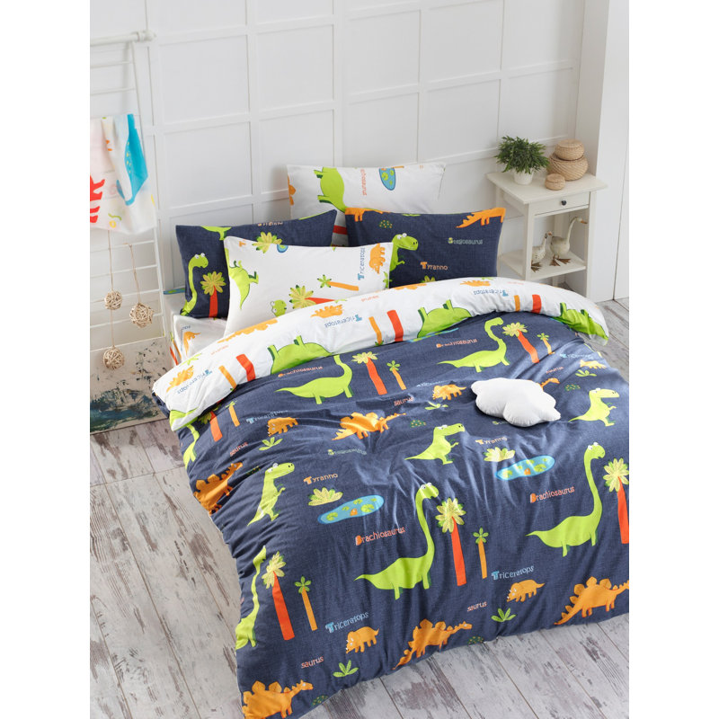 Elegant Quilt Cover Set, Dark Blue | Soft 65% Cotton / 35% Polyester, 120 Thread Count | Includes 2 Pillowcases (31.5 x 31.5 inches) | Machine Washable, Stylish & Comfortable Bedding Solution