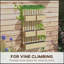 Lit de jardin surélevé avec treillis