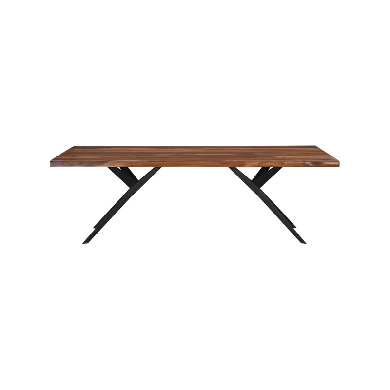 Rosewood Rectangular Dining Table, Brown Wood, 30"H x 94"L x 42"W