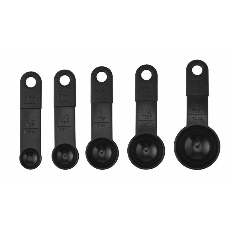 Black Stainless Steel and Plastic 15-Piece Kitchen Tool Set