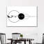 Silhouette d'oiseaux volants sur toile-202407086