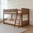 Aileana 42.5" W Solid Wood Twin Over Twin Bunk Bed with Built-In Ladder-1690600912