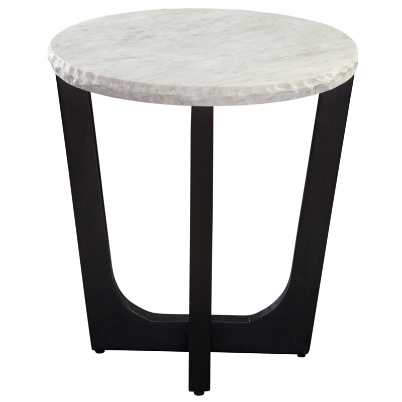 Chrissy Genuine Marble Top End Table