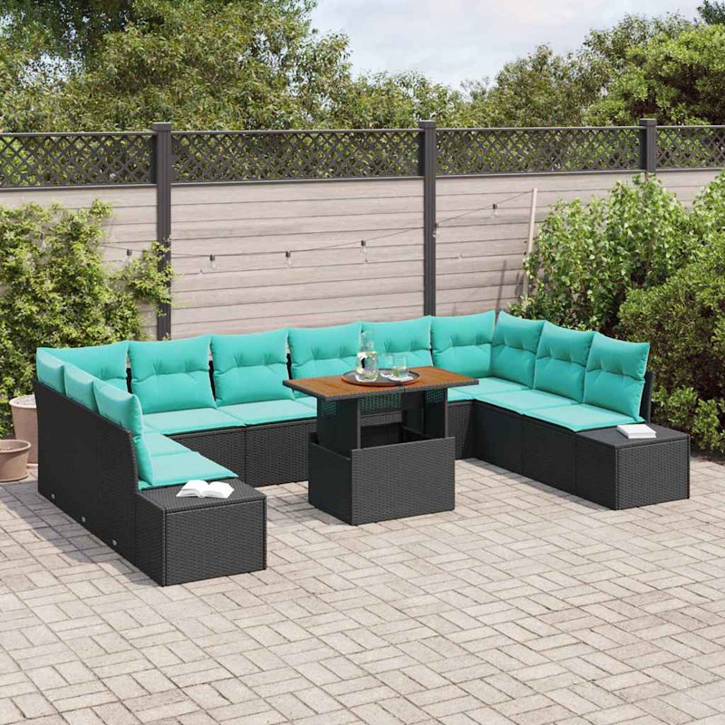 Ensemble de canapé de jardin avec rangement 11 pièces vidaXL