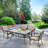 Square Glass Outdoor Dining Table Yes , 66 " W 38 " D