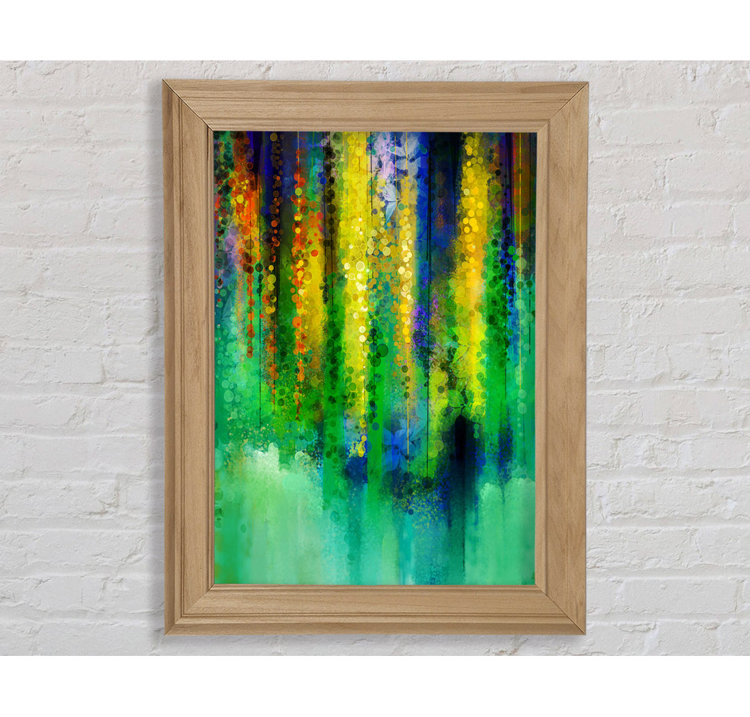 Gerahmtes Leinwandbild Abstract Willow Tree