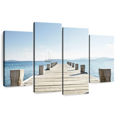 Aletra Sailboat And Wooden Dock