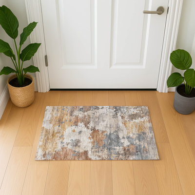 Tapis abstrait lavable à la machine de qualité supérieure Mayfield AMF2144