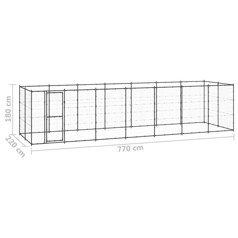 180cm H Powder-coated Steel Crate