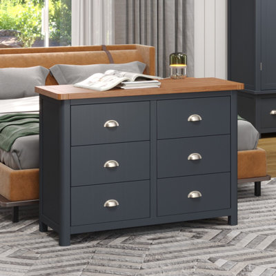 Sato 110cm W 6 - Drawer Chest of Drawers