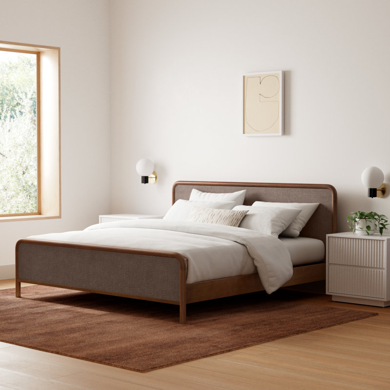 Omena Bed Warm Brown, King