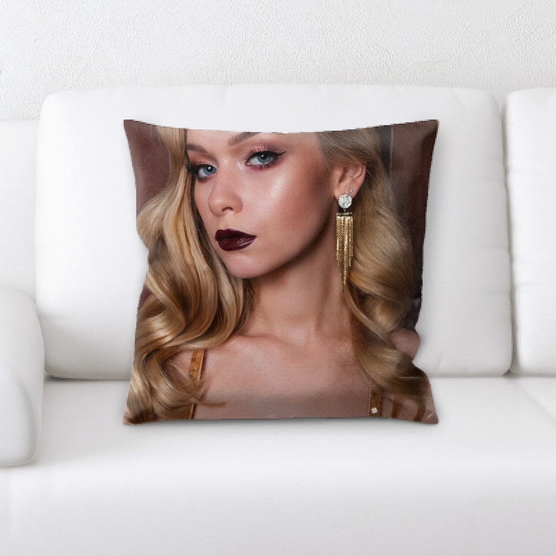 Housse et insert de coussin carré blond