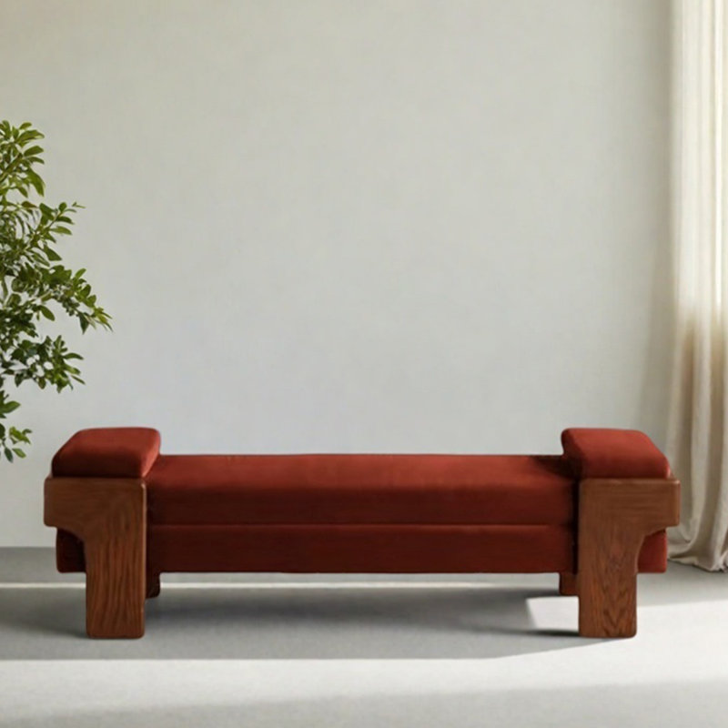 Hudnall, H 16,93 po x l 70,87 po x P 19,69 po, Dark Red