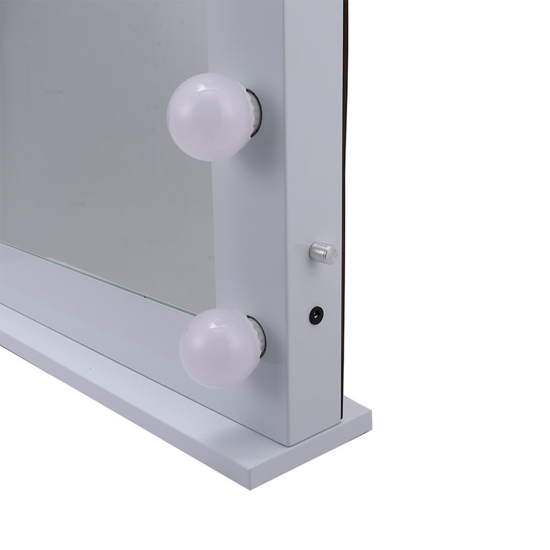 Audrik Wood Flat Floor Mirror