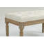 Banc de repose-pieds capitonné Traditional