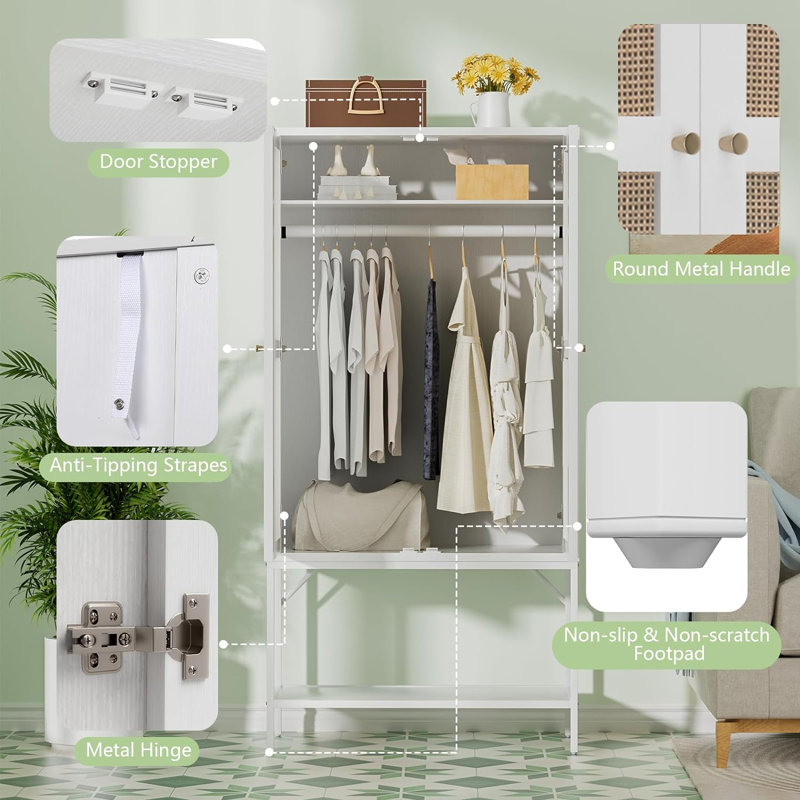 Armoire Antigone, Blanc