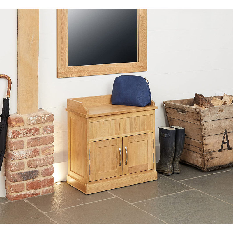 Solid Wood Storage Bench