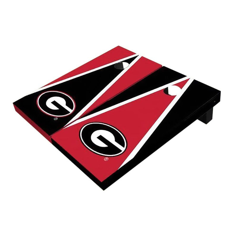 NCAA Alternant Triangle Cornhole Board, Alternating, Georgia Bulldogs