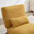 Armless Accent Chair with Adjustable Footrest ,Lounge Chair with Adjustable Backrest,Reading Chair For Reading Room,Living Room,Apartment, Office-Yellow-193420600