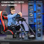 Anman Reinforce Racing Simulator Cockpit with Red Seat Fit Logitech G923 G29 G920, Not Include Steering wheel & Wheels & Pedals and Shifter Handbrake